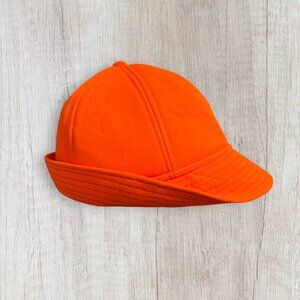 Vintage Duck Bay Blaze Orange Hunting Hat Jones Style Upland Bird Cap USA